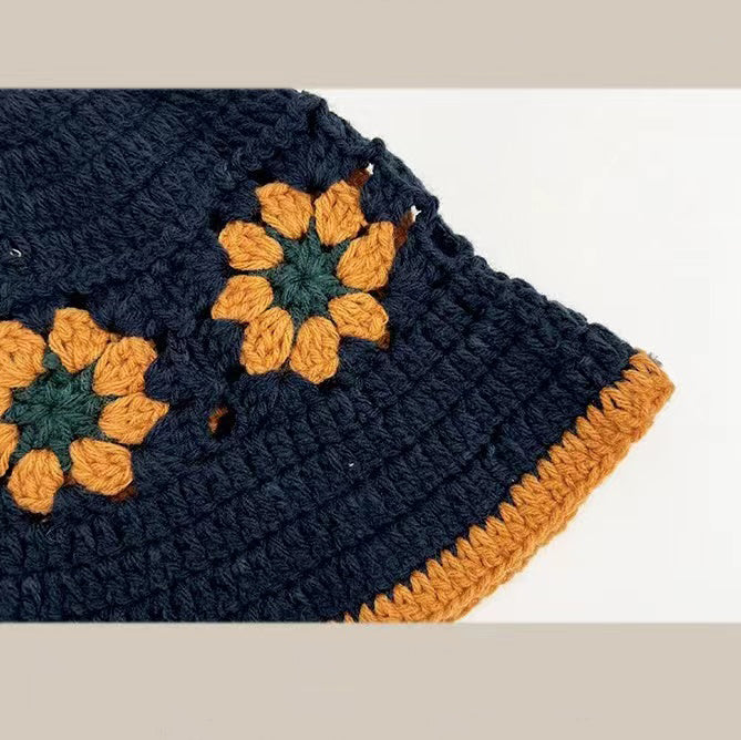 Crochet Hat Dark Blue