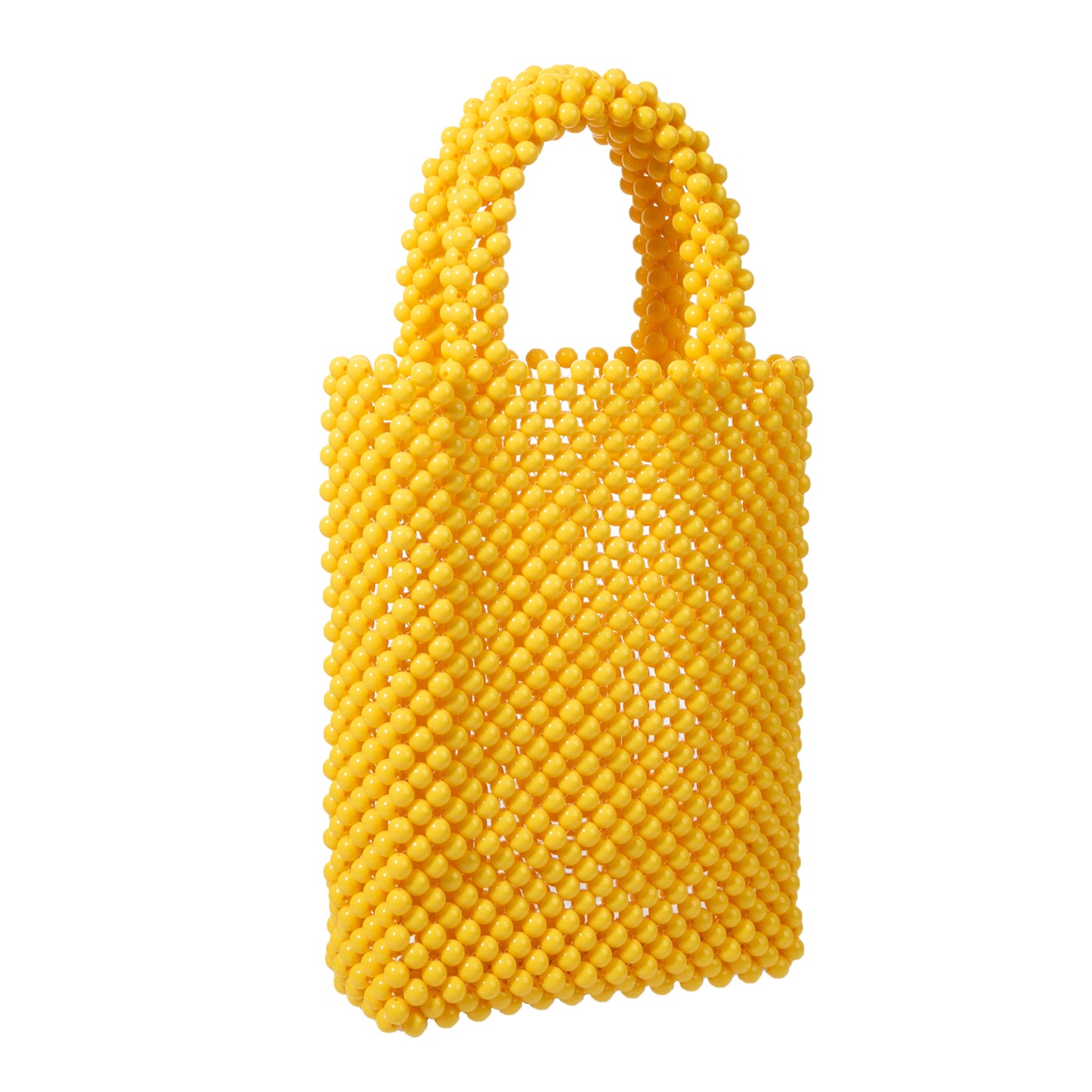 Yellow Top-Handle Clutch