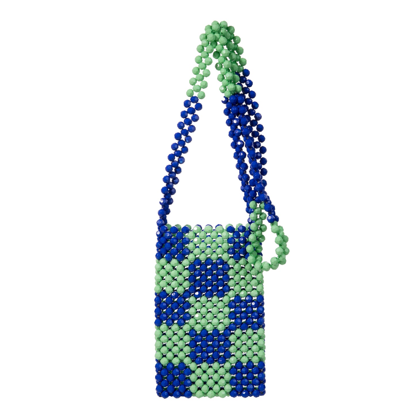 Green Blending Chequered Shoulderbag