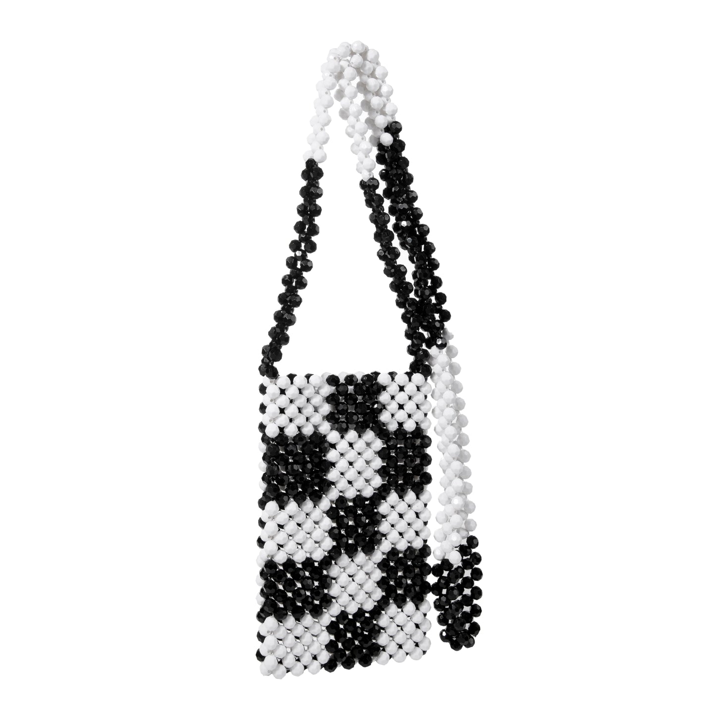 Black Blending Chequered Shoulderbag