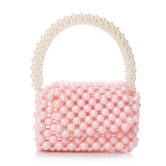 Pink Pearl Box Clutch