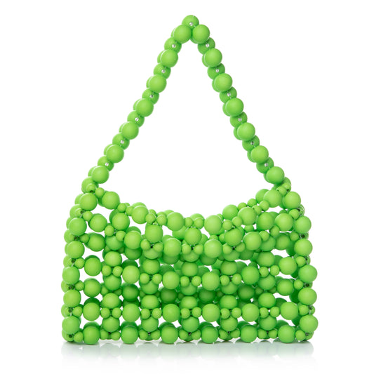 Rubber Green Bead Clutch