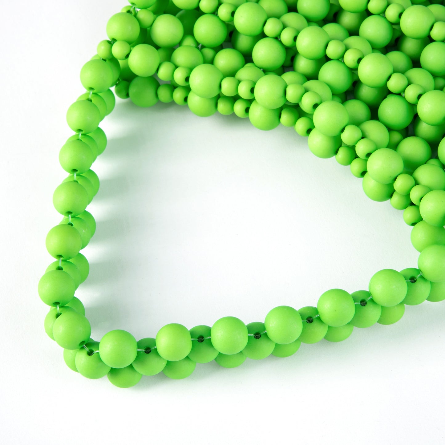 Rubber Green Bead Clutch