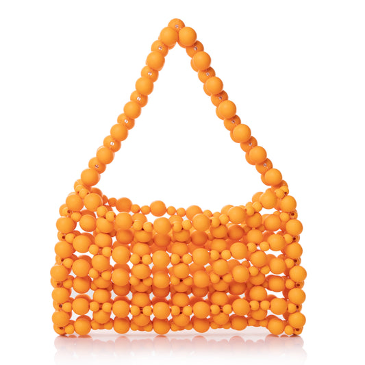 Rubber Orange Bead Clutch