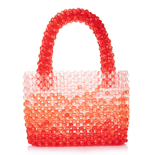 Gradient Translucent Red Clutch