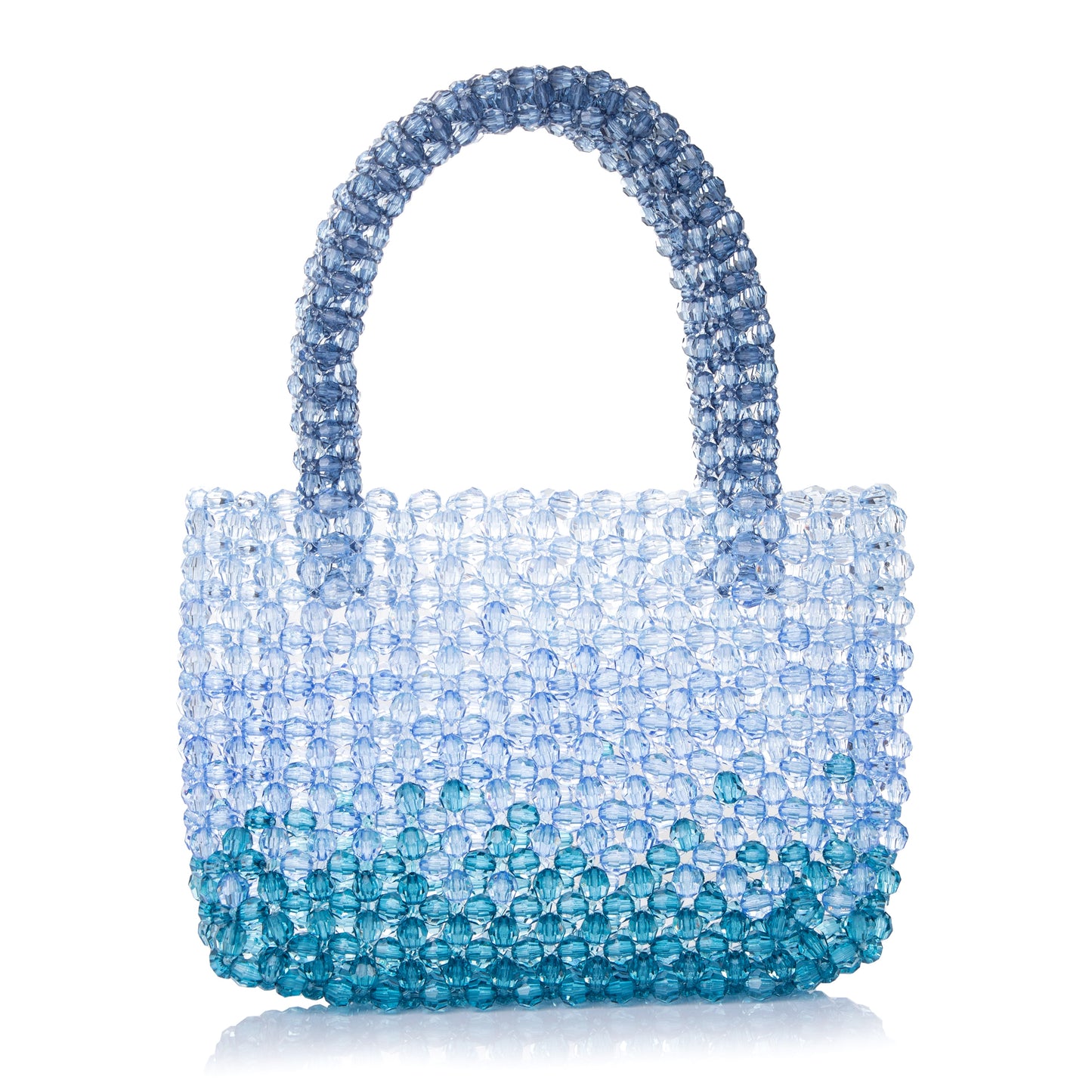 Gradient Translucent Blue Clutch