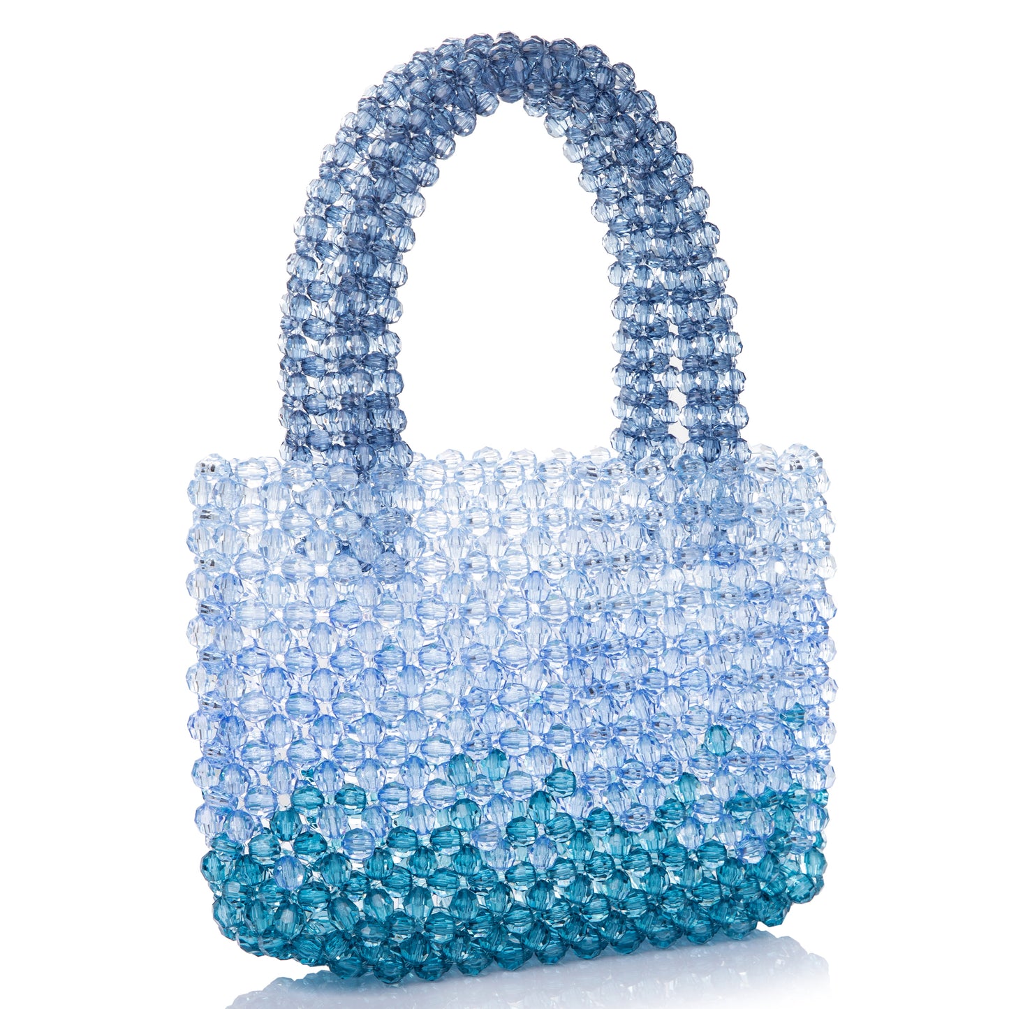 Gradient Translucent Blue Clutch