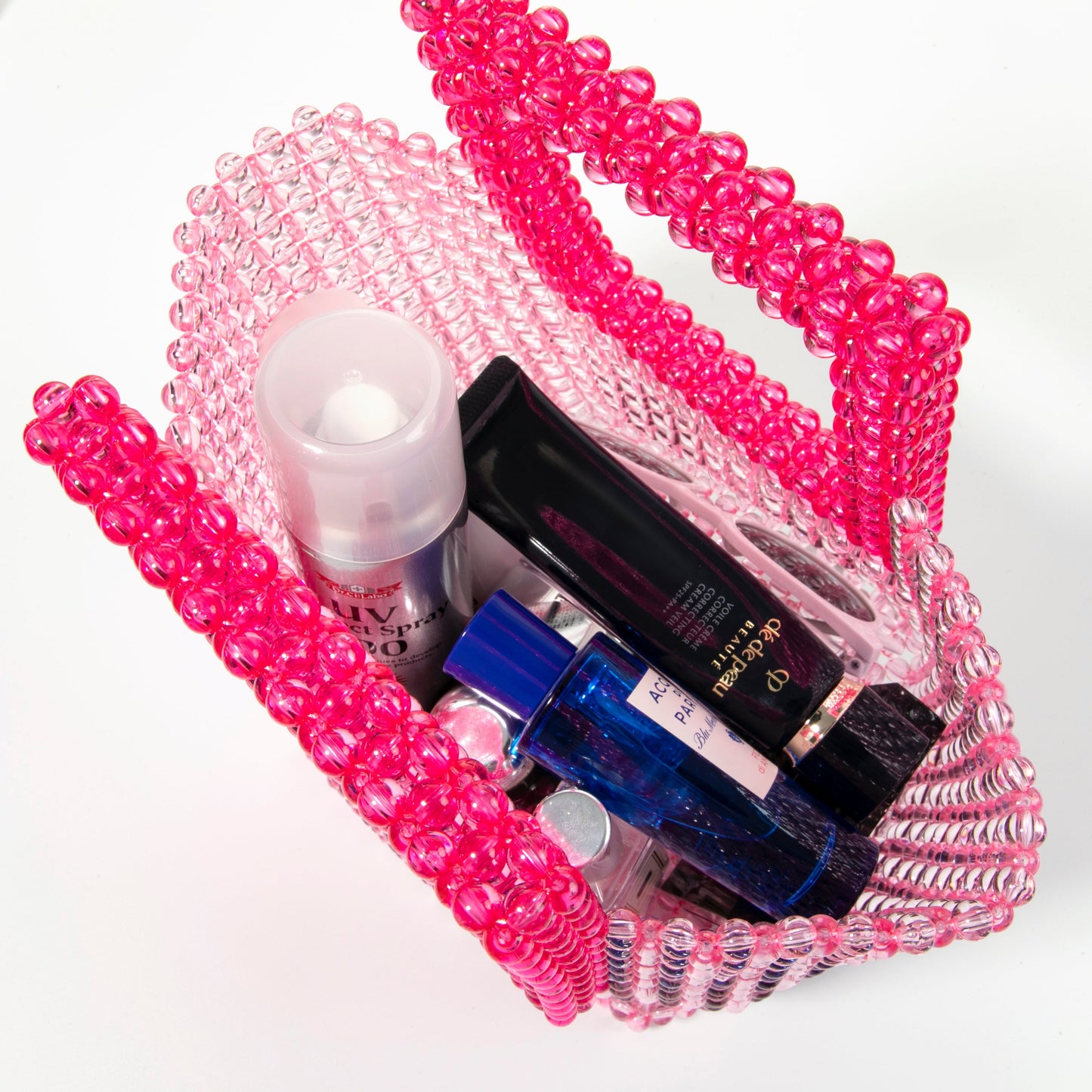 Pink Beaded Tote