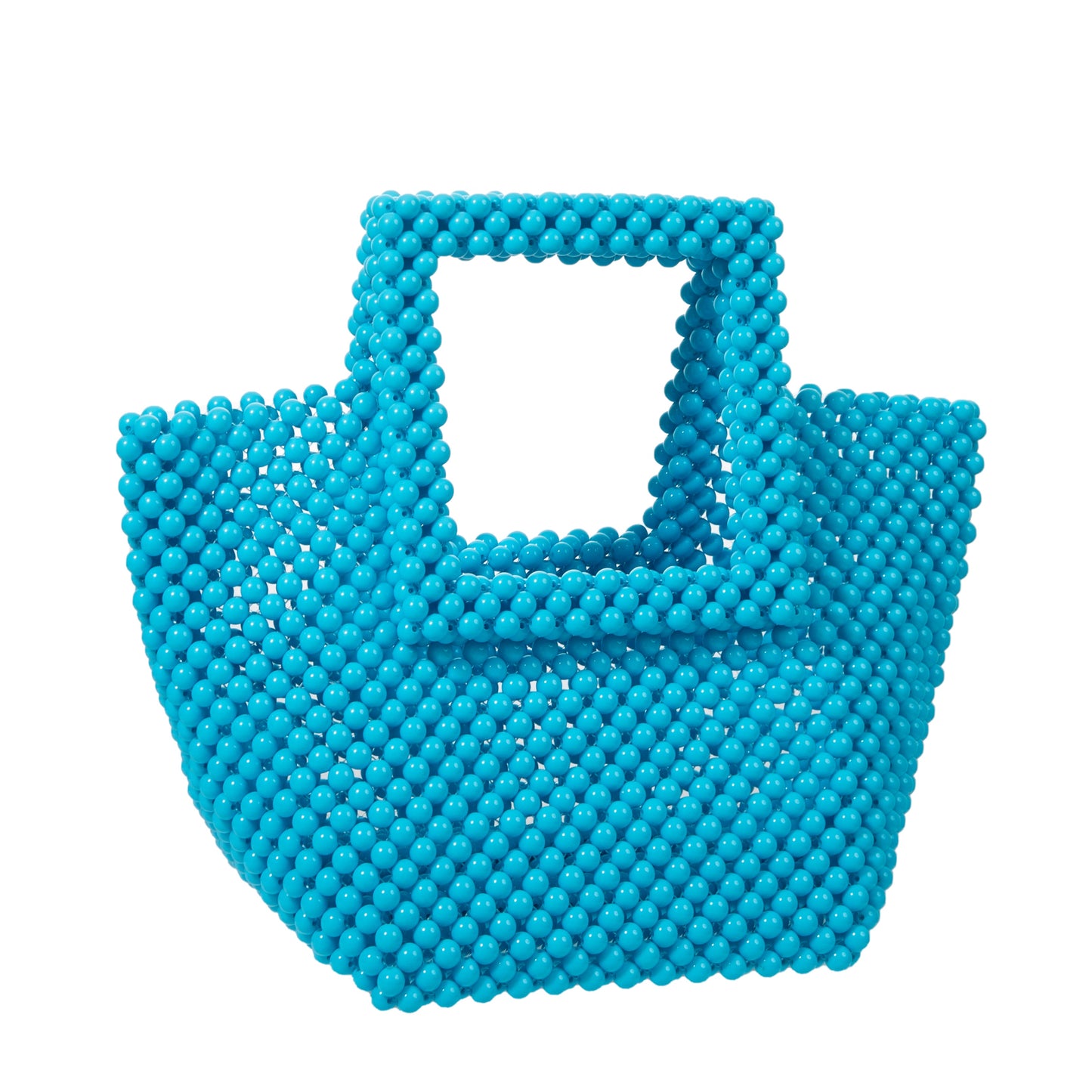 Blue Beaded Tote