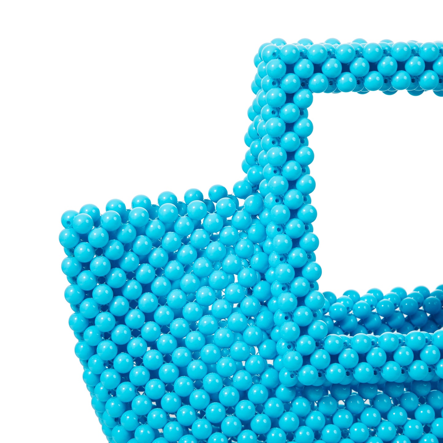 Blue Beaded Tote