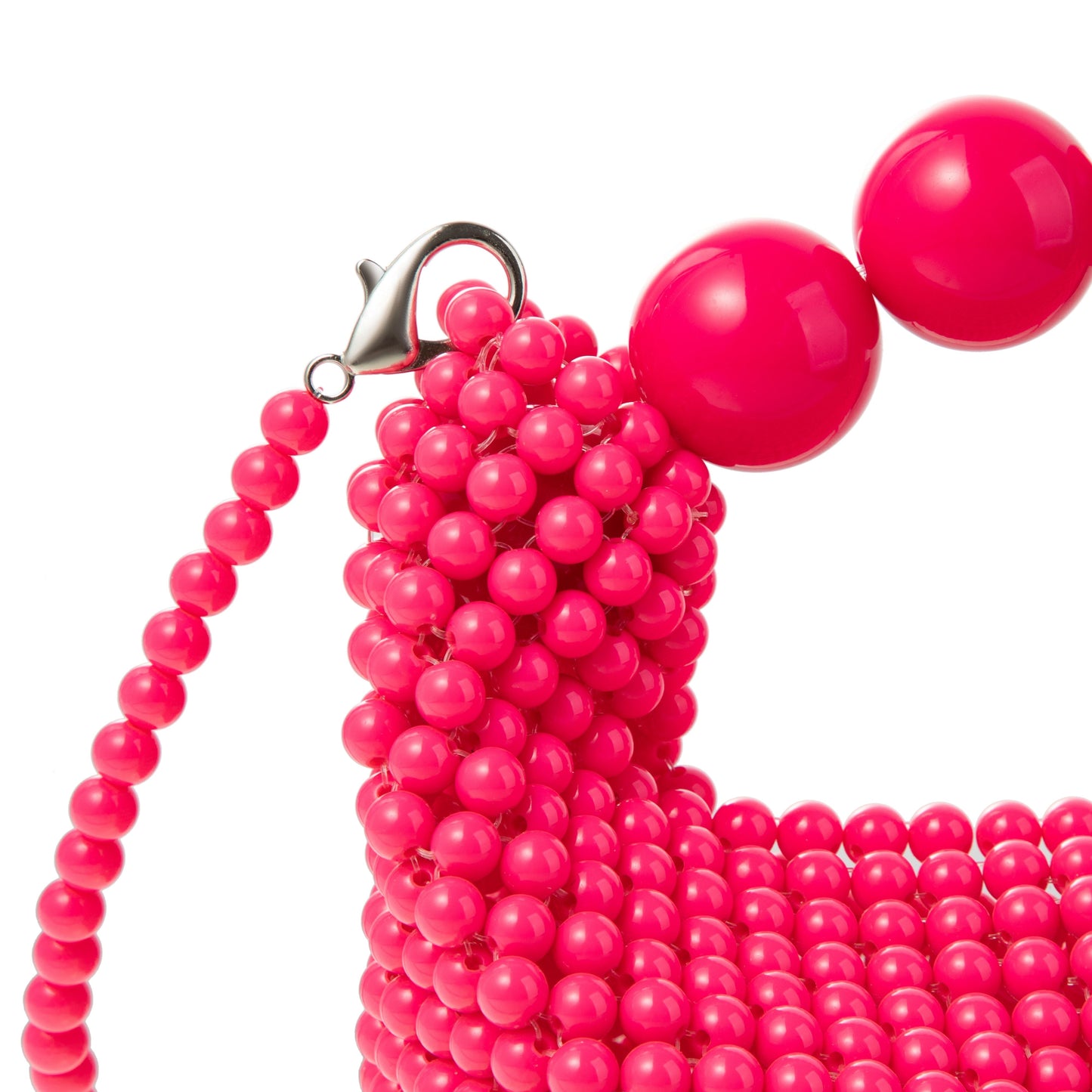 Beaded Magenta Handbag