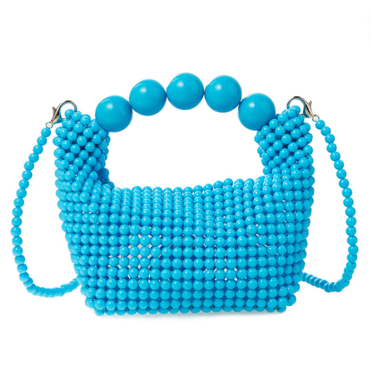 Beaded Blue Handbag