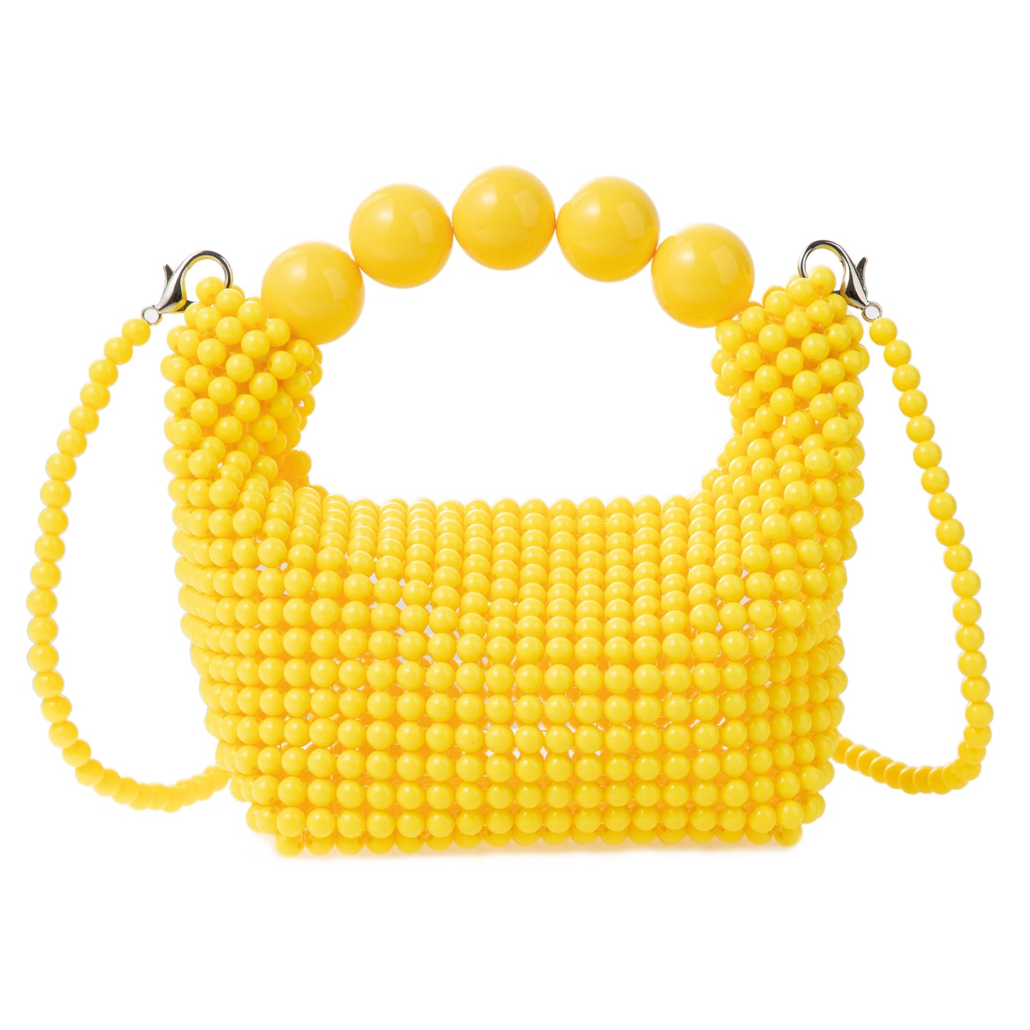 Beaded Yellow Handbag