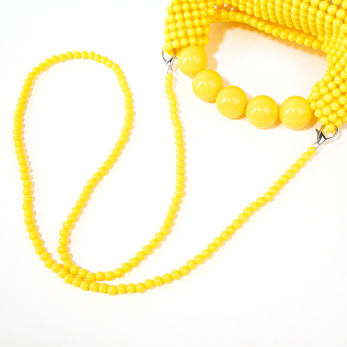 Beaded Yellow Handbag