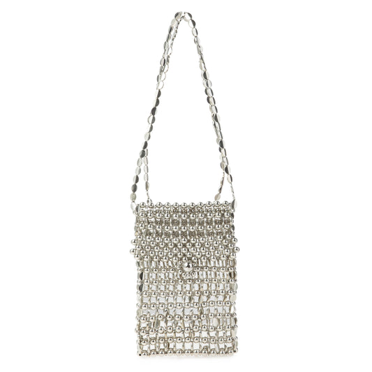 Silver Sequin Phone Bag