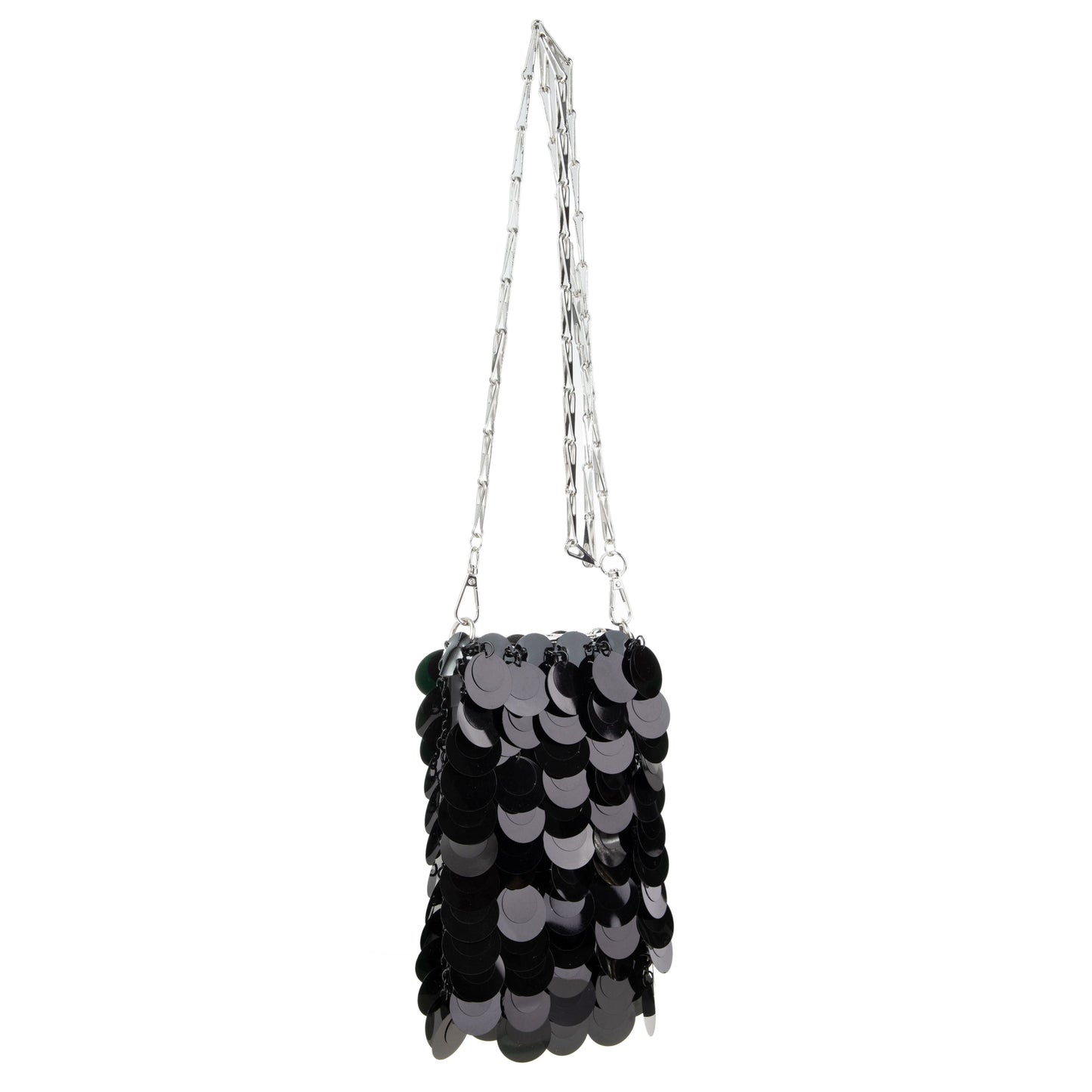 Plastic Sequin Crossbody Bag