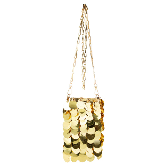 Plastic Sequin Crossbody Bag