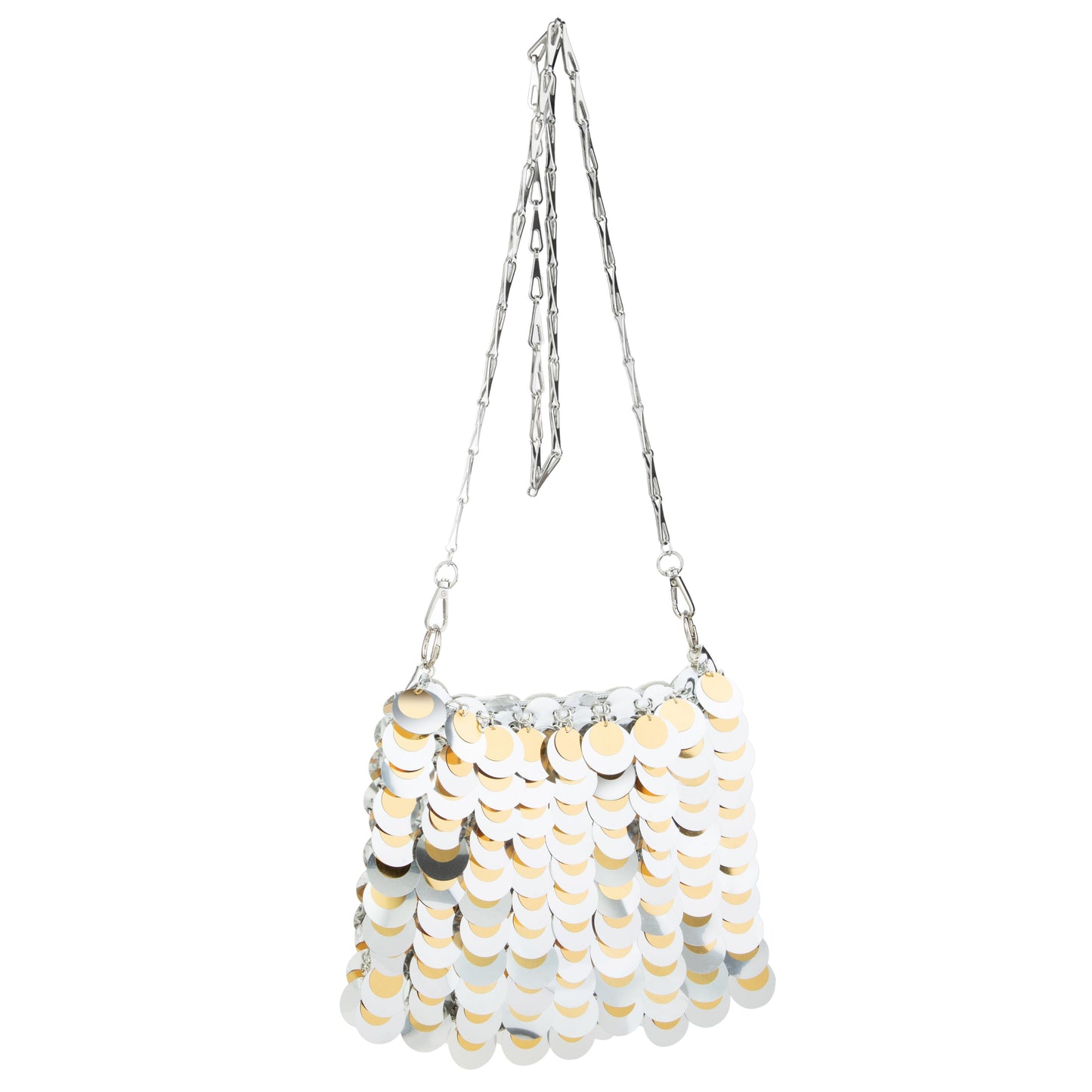 Plastic Sequin Crossbody Bag