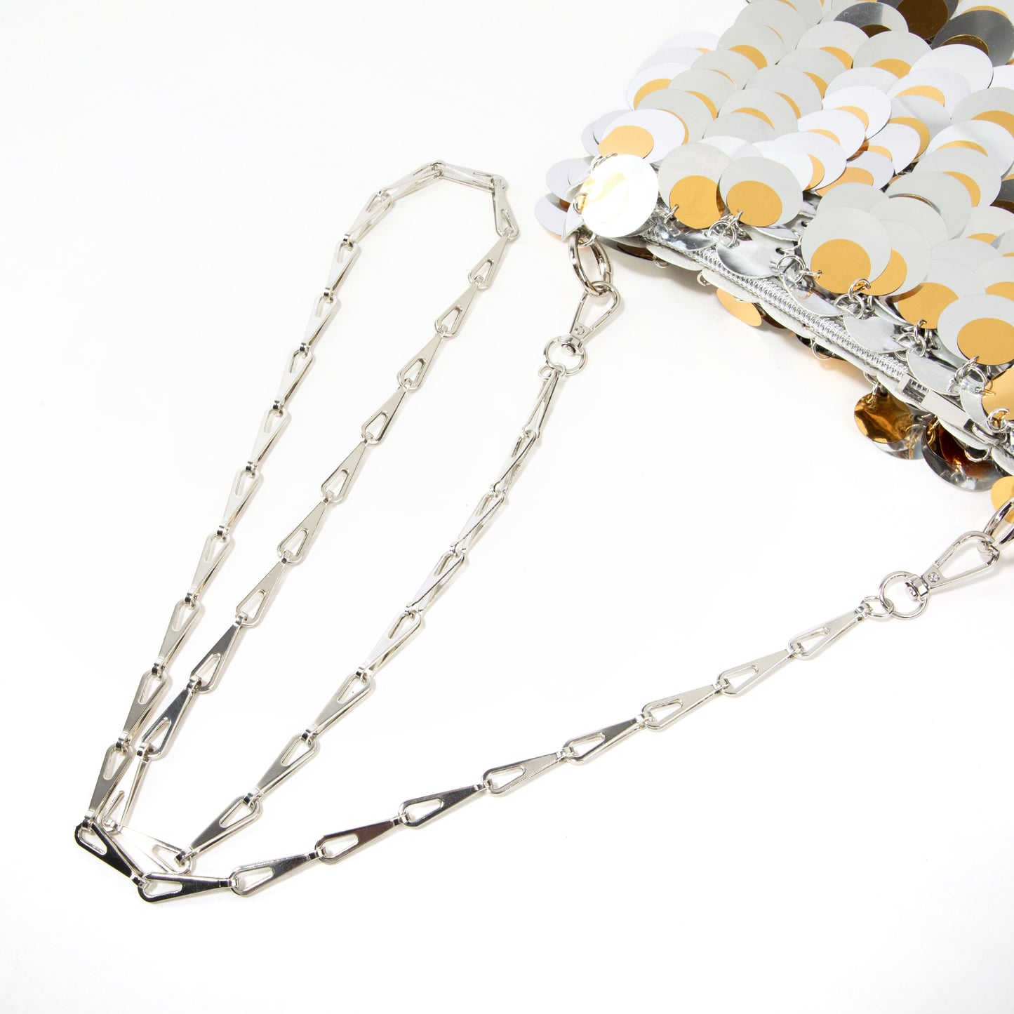 Plastic Sequin Crossbody Bag