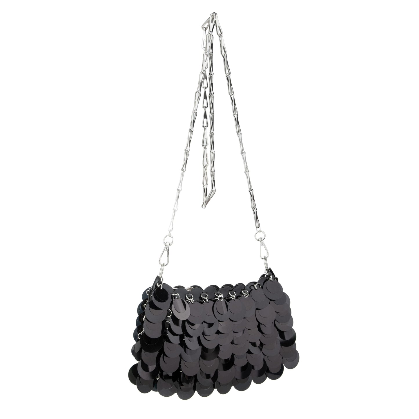 Plastic Sequin Crossbody Bag