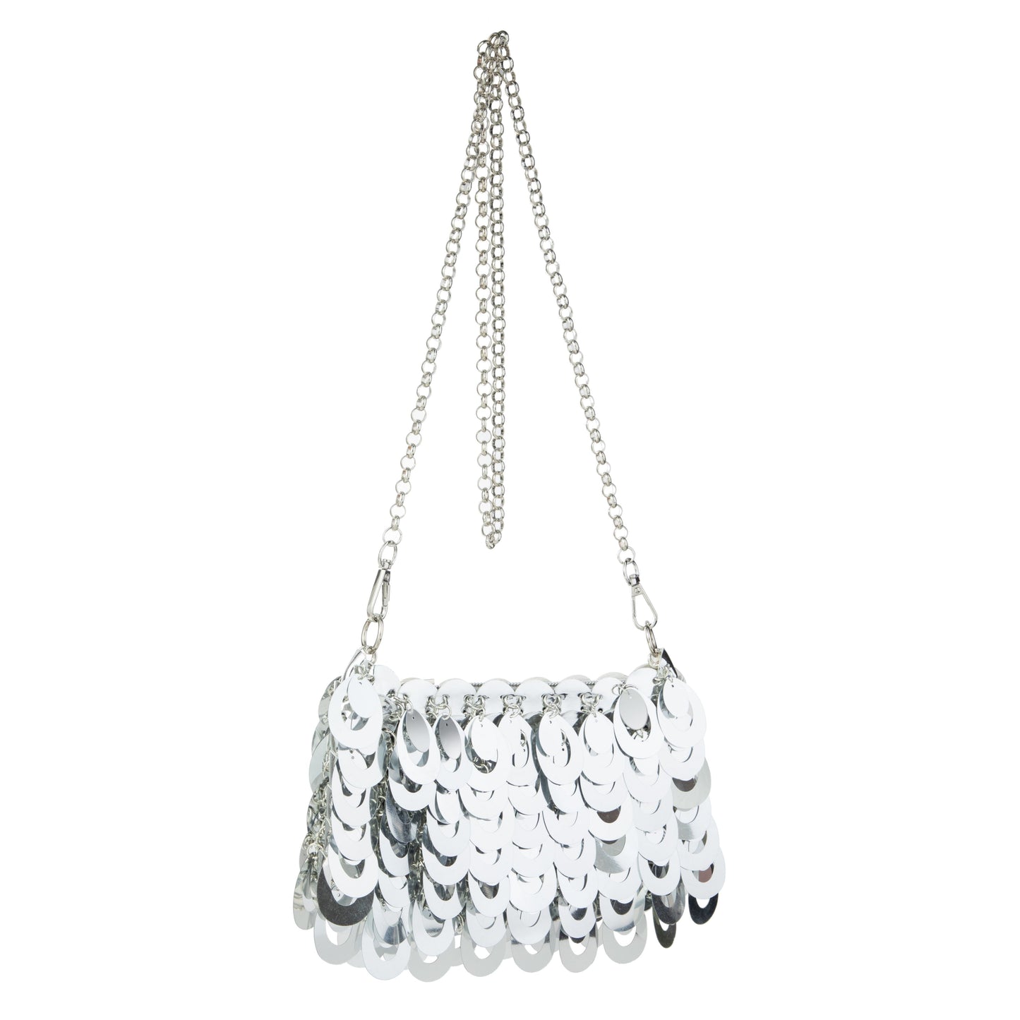 Plastic Sequin Crossbody Bag