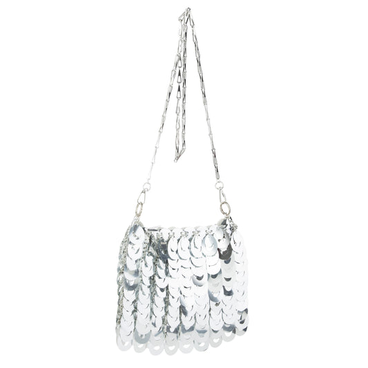 Plastic Sequin Crossbody Bag