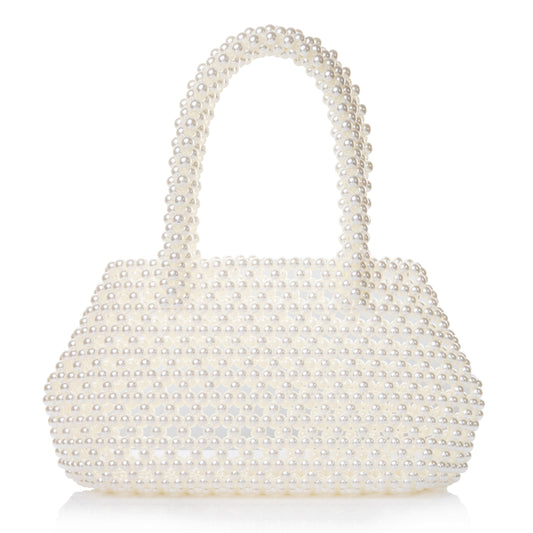 Pearl Pleuche Handle Bag