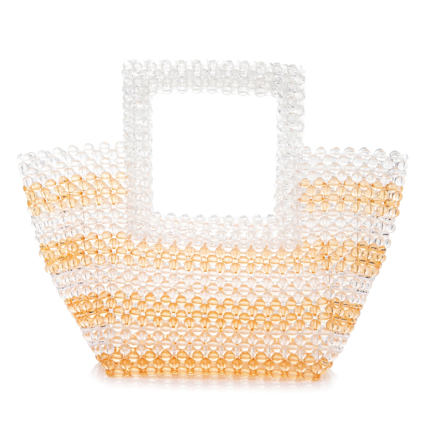 Gold&Clear Beaded Tote