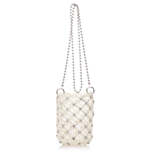 Diamond Pearl Bucket Shoulderbag