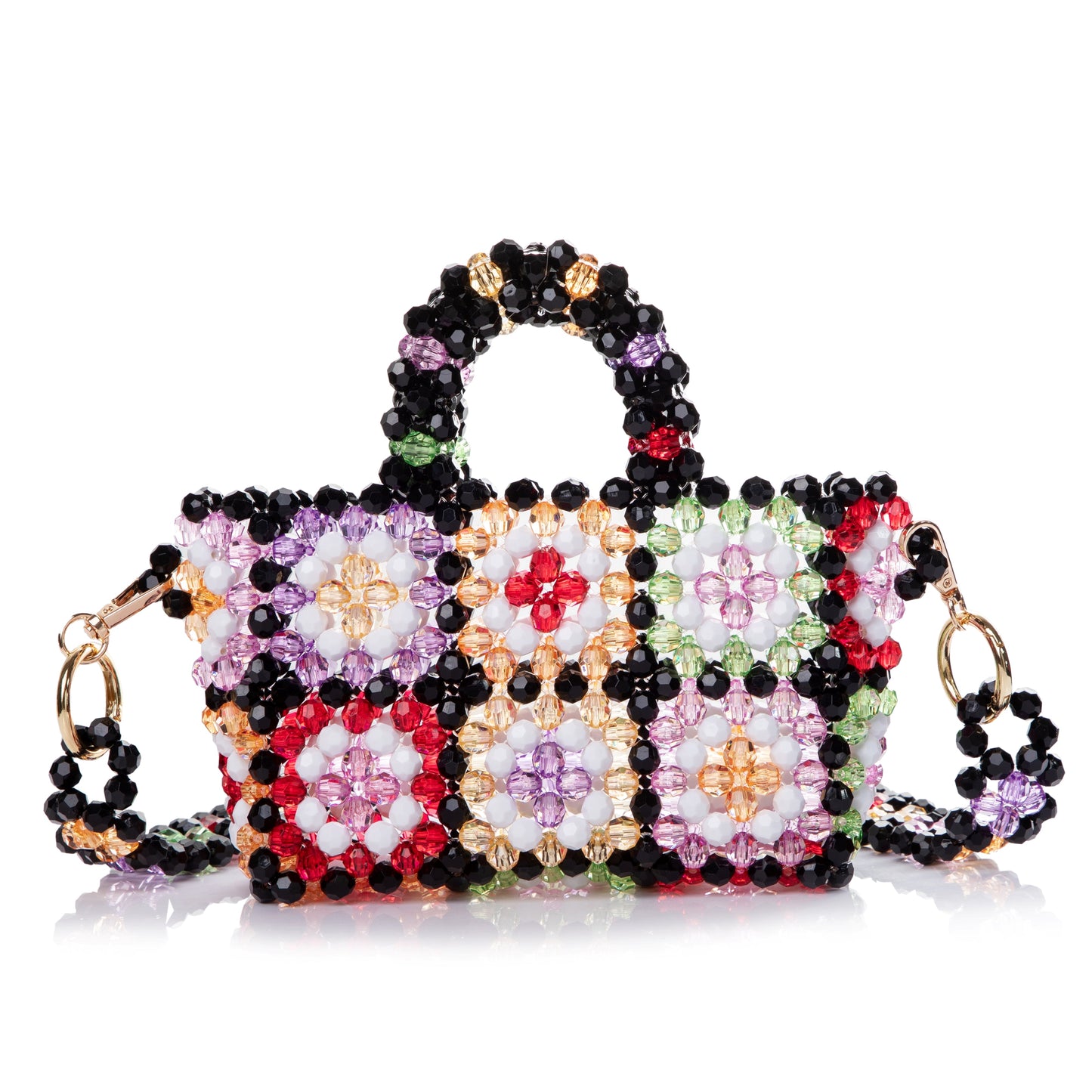 Bohemian Diamond Beaded Bag