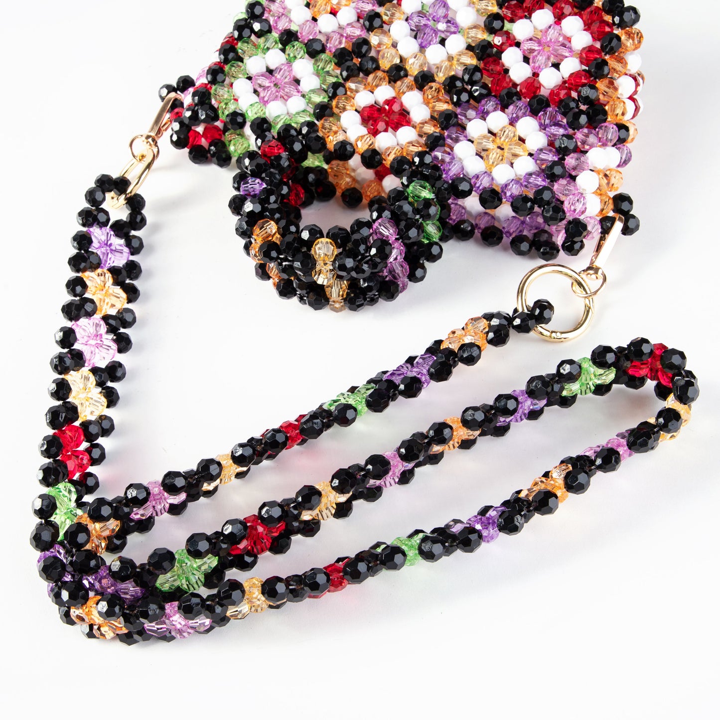 Bohemian Diamond Beaded Bag