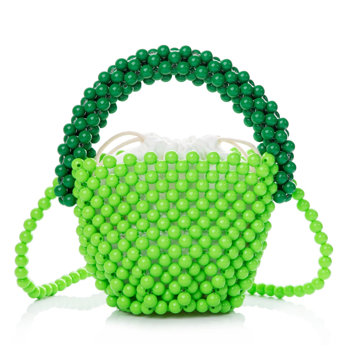 Beaded Green Bucket