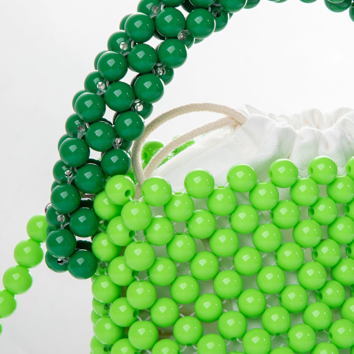 Beaded Green Bucket