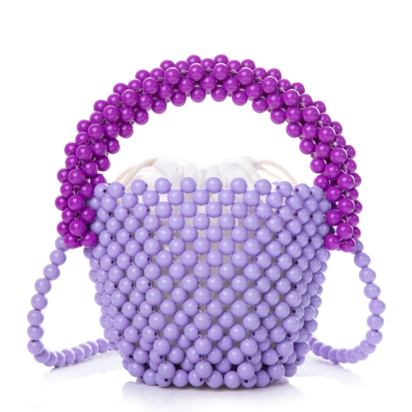 Beaded Purple Bucket