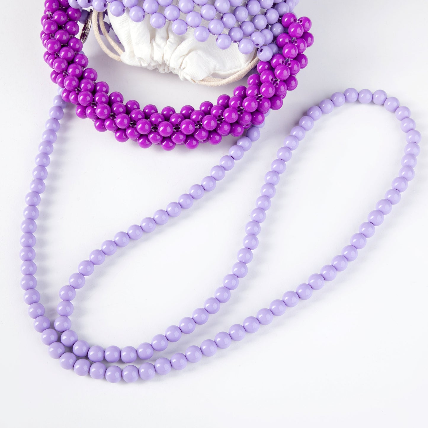 Beaded Purple Bucket