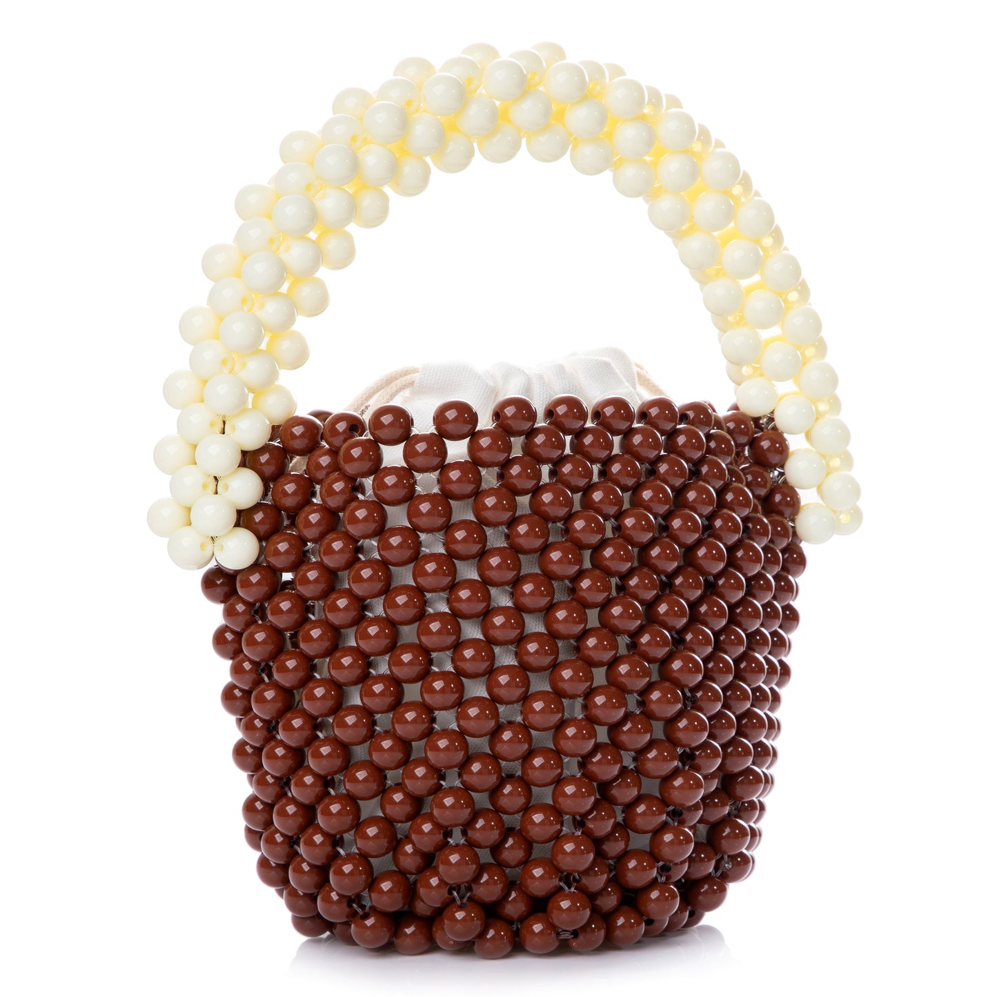 Beaded Brown Bucket