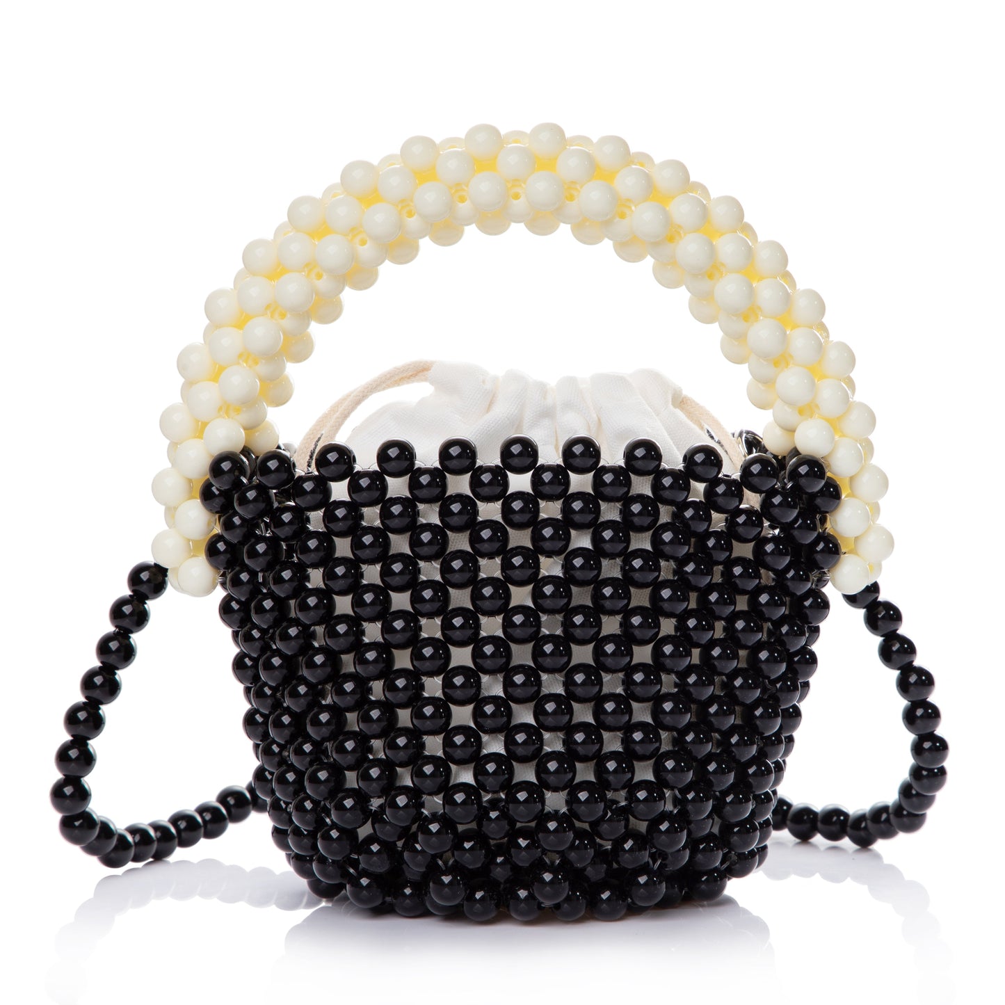 Beaded Black Bucket