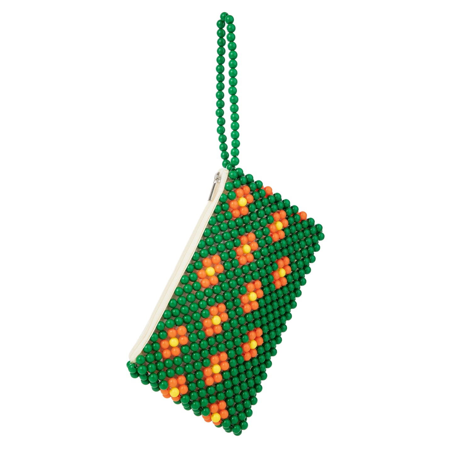 Green Beaded Wristlet