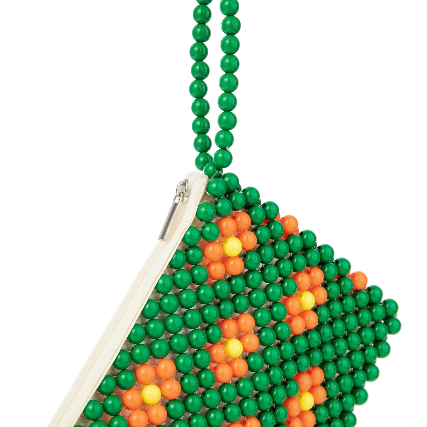 Green Beaded Wristlet