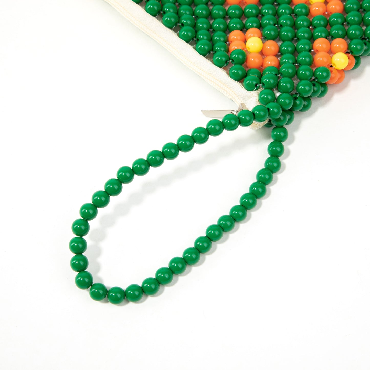 Green Beaded Wristlet