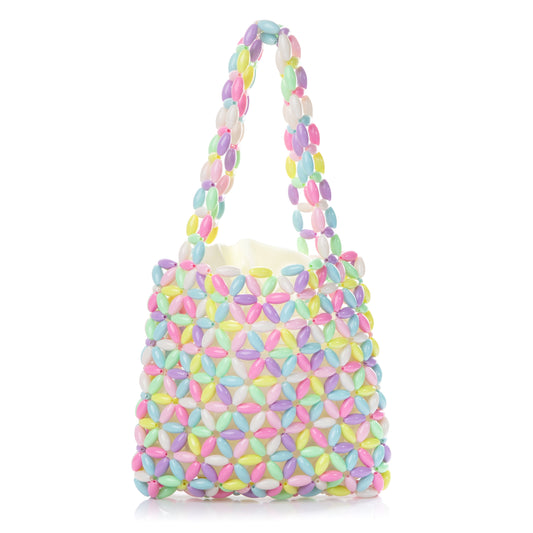 Colorful Plastic Beads Tote