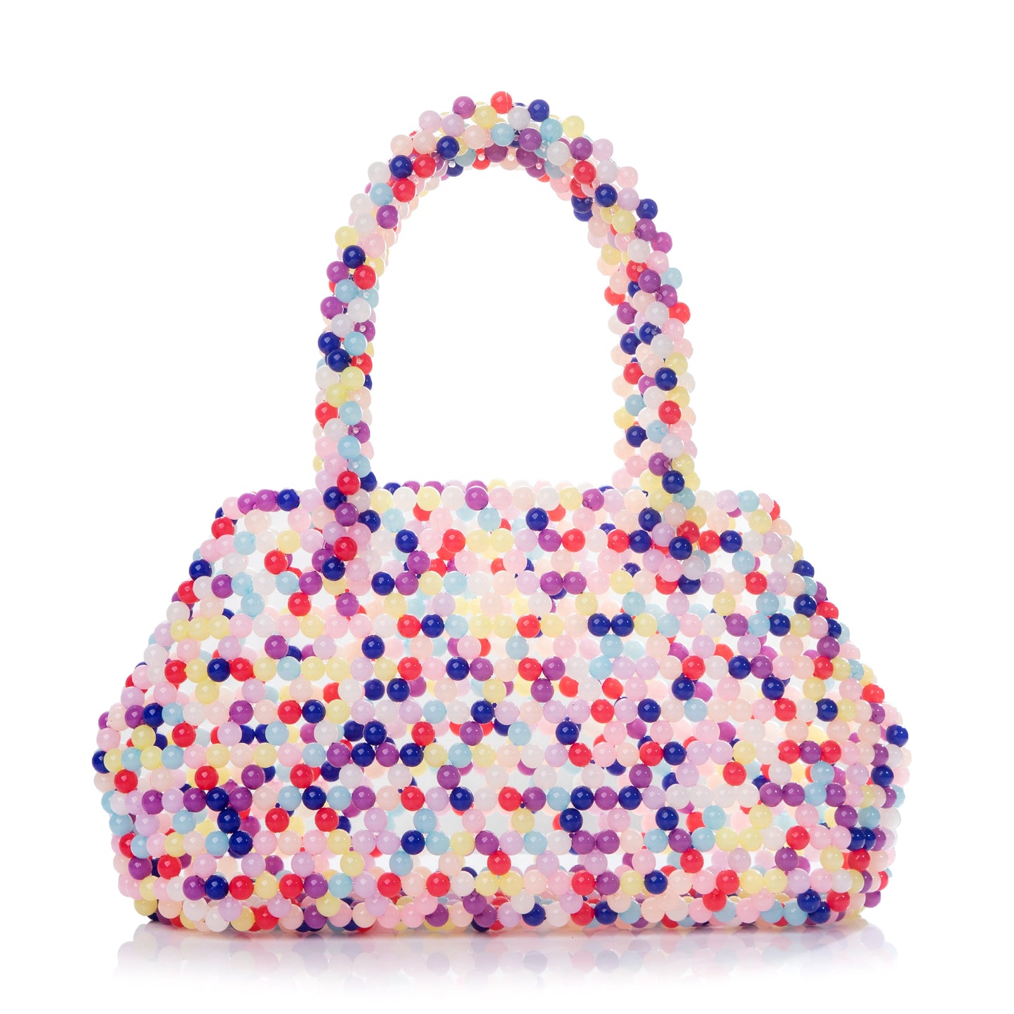 Colorful Pleuche Handle Bag