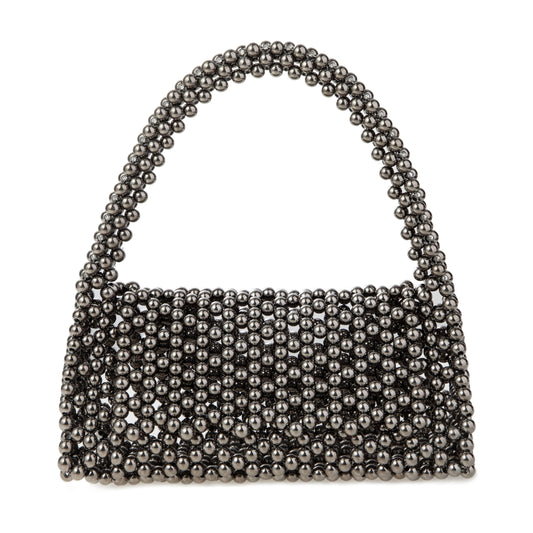 Gunmetal Triangle Clutch