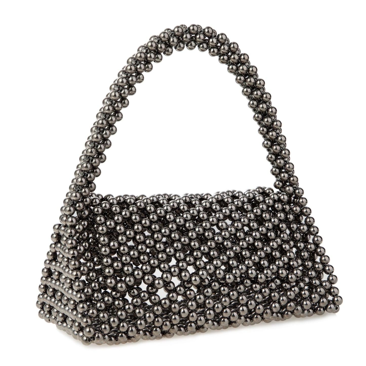 Gunmetal Triangle Clutch