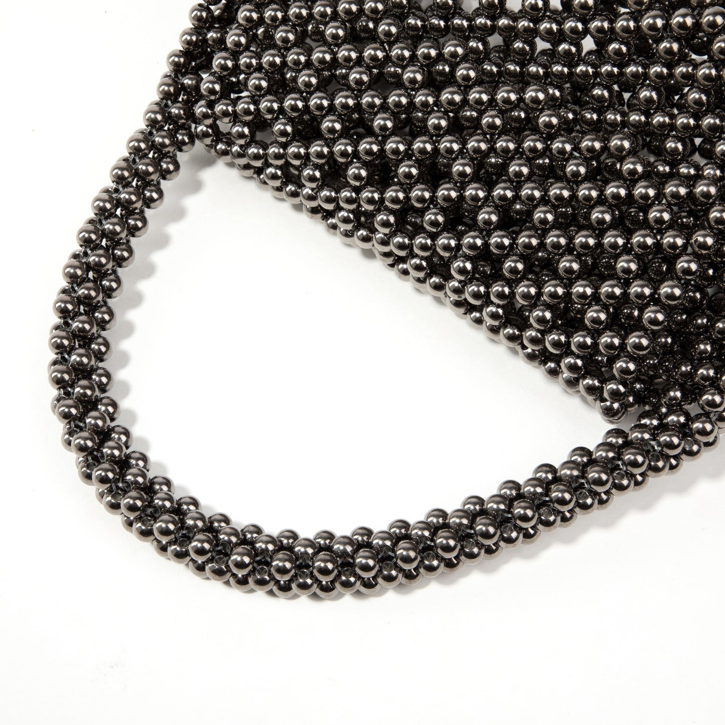 Gunmetal Triangle Clutch