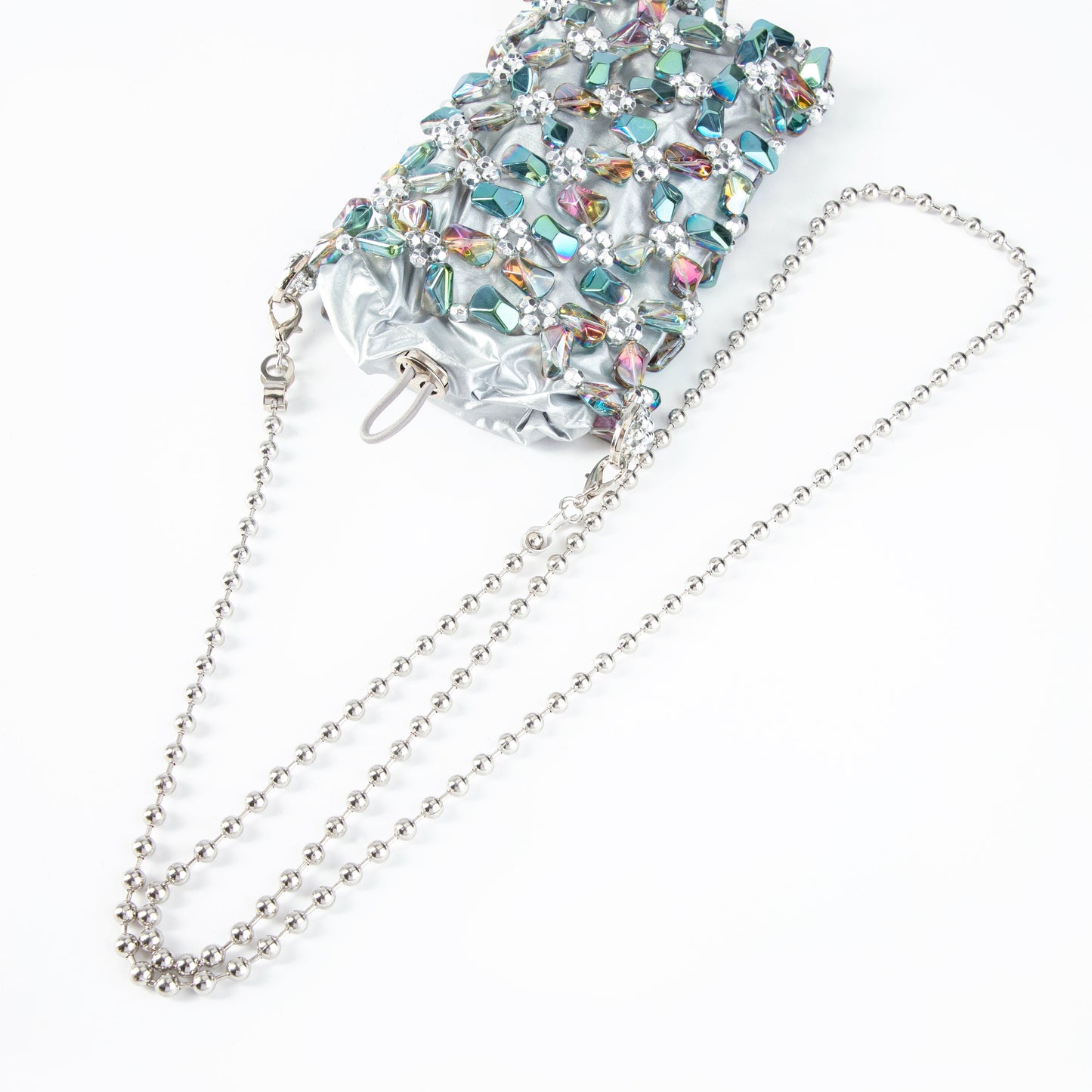 Plastic Sequin Shoulder Bag