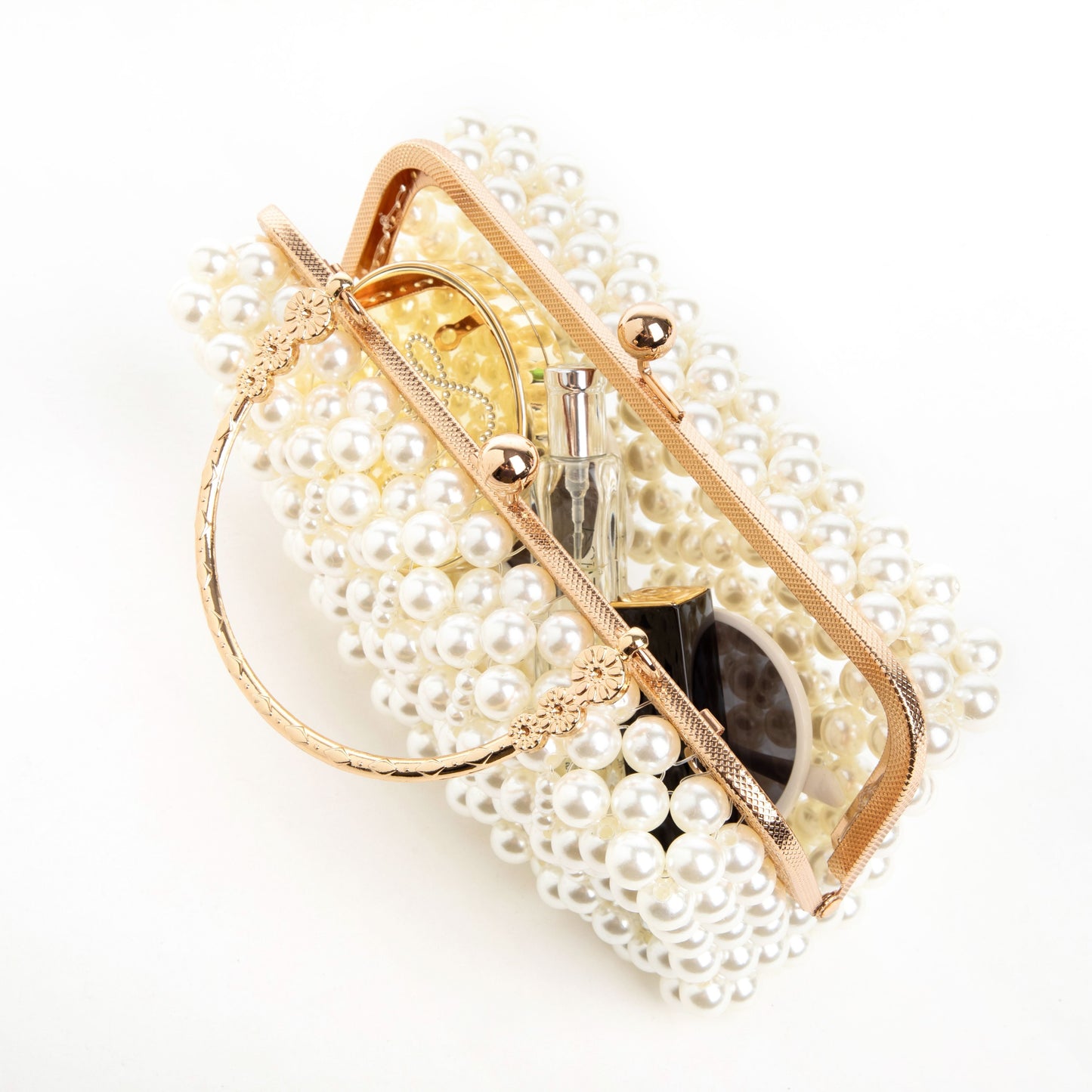 Long Pearl Wallet Handheld Clutch