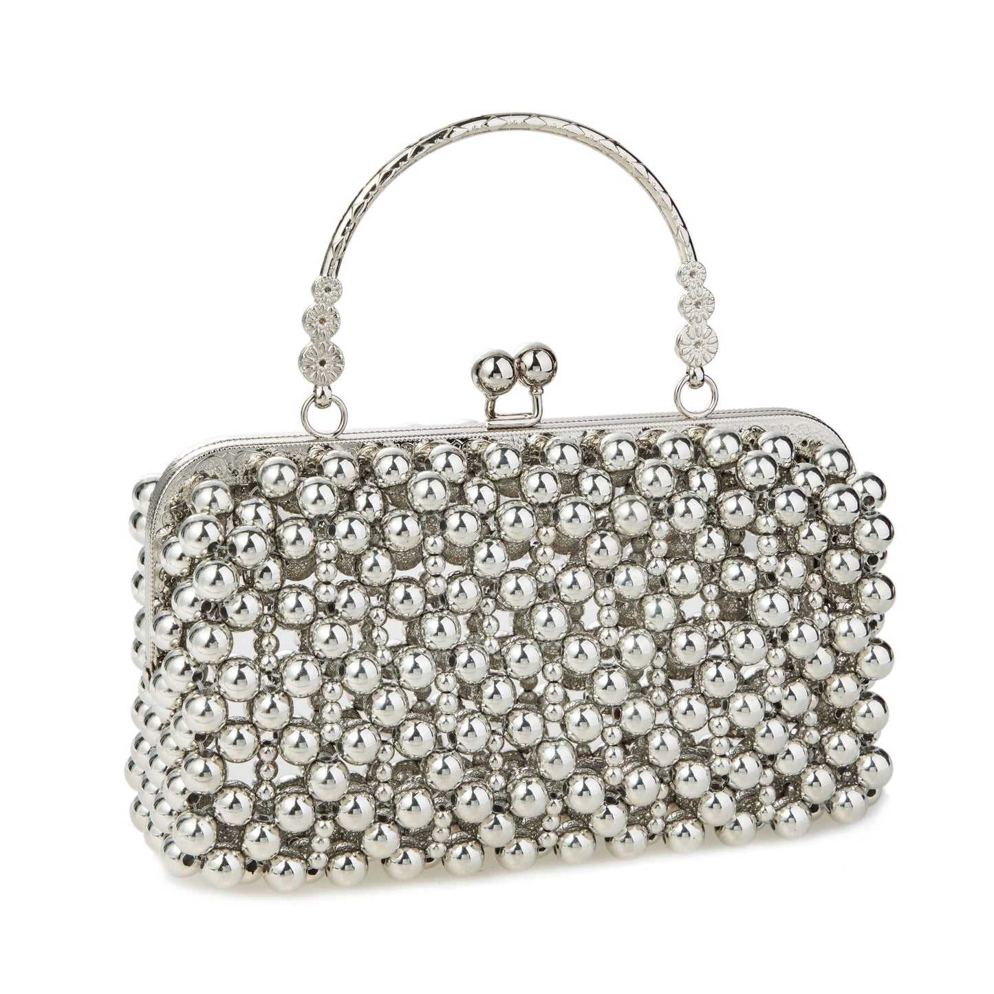 Long Silver Wallet Handheld Clutch