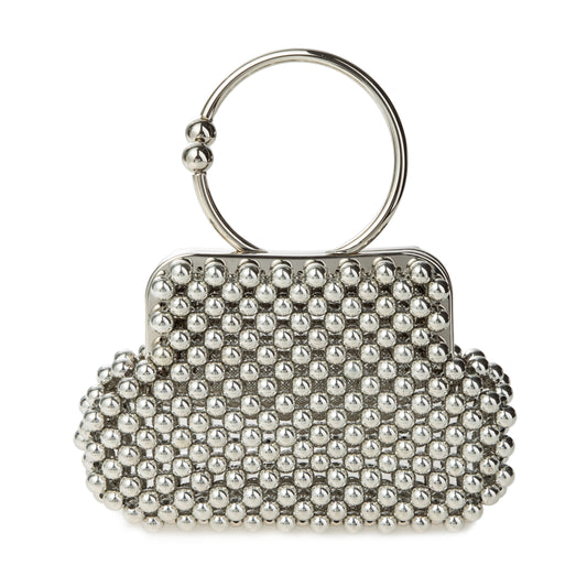 Metallic Wallet Silver Clutch