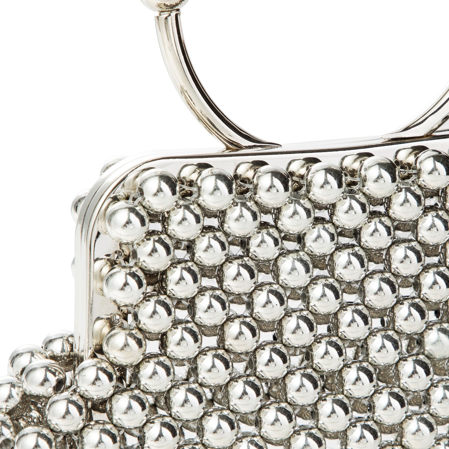 Metallic Wallet Silver Clutch